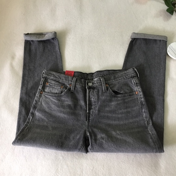 Levi's 501 Tapered leg Stretch Grey Jeans Sz29 - Picture 6 of 8